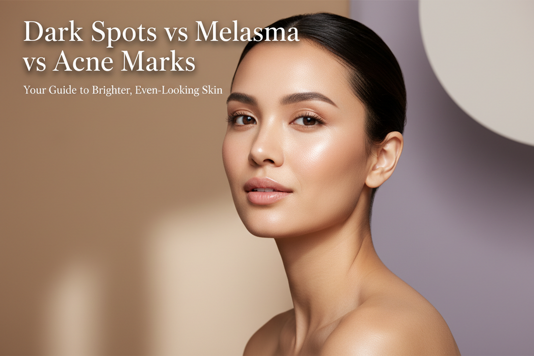 Dark Spots vs Melasma vs Acne Marks: Why They Happen and How to Support Brighter‑Looking Skin Naturally
