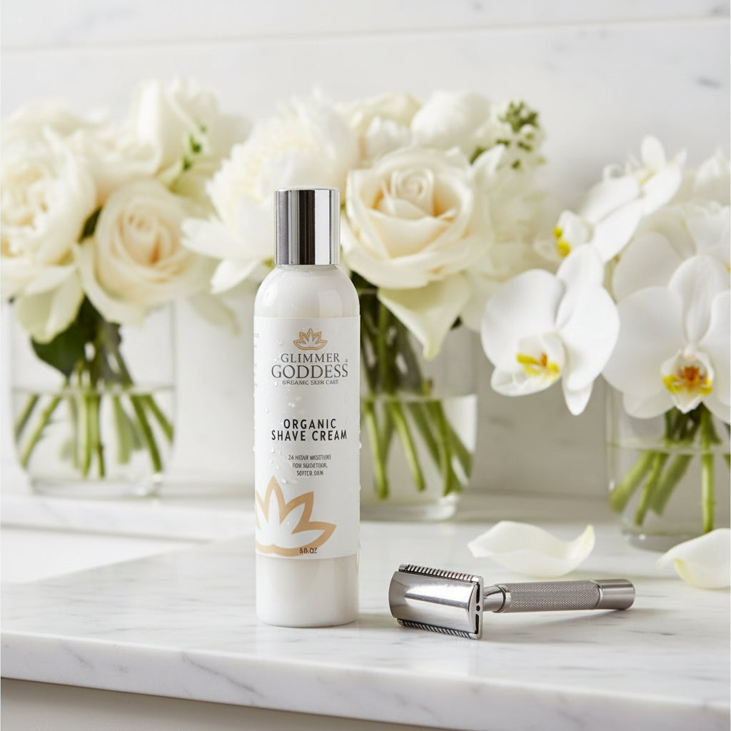 Organic Shave Cream for Sensitive Skin | Aloe Vera & Coconut Oil