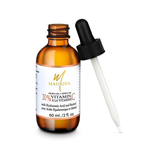 20% Vitamin C Face Serum with Hyaluronic Acid & Retinol – Brightening, Firming & Anti-Aging Treatment