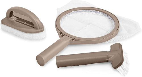 “Greystone Inflatable 4-Person Hot Tub Spa Kit – Portable Fiber-Tech Jacuzzi with Maintenance Kit”