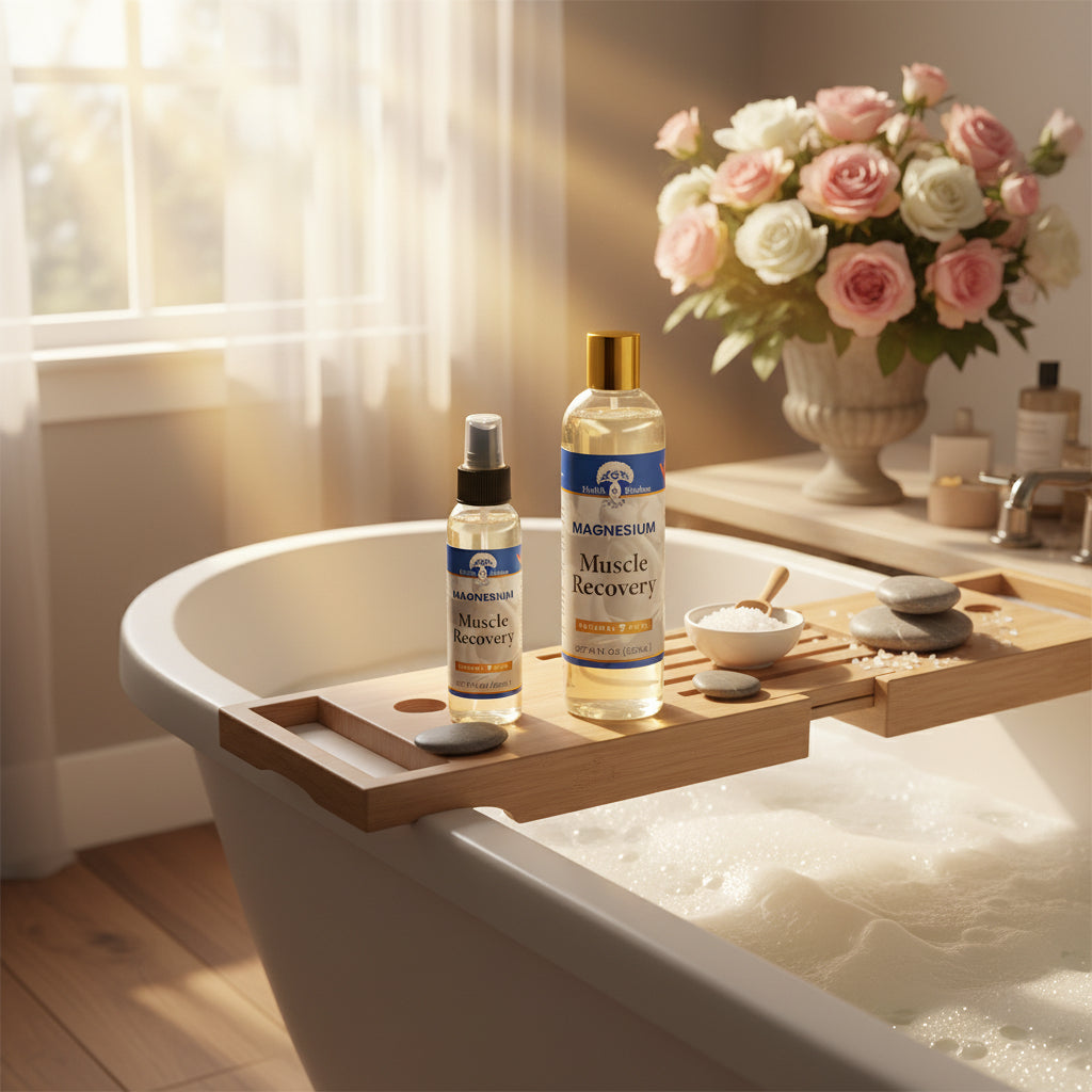 Magnesium Chloride Spray - Topical Magnesium Oil for Body & Wellness