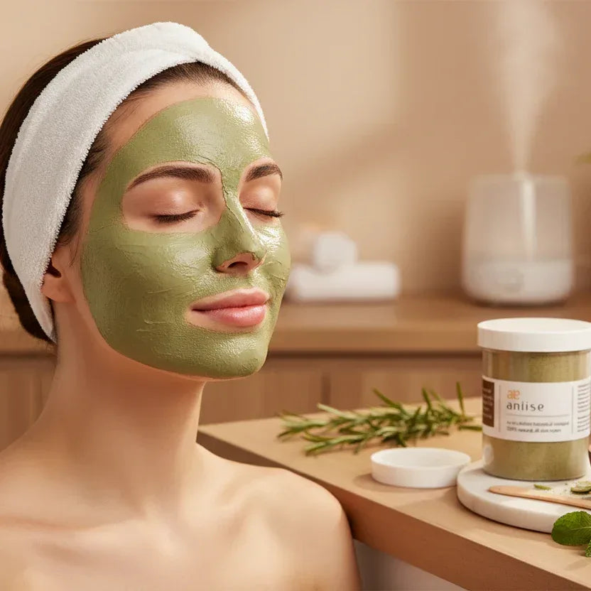 Botanical Herbal Face Mask - 100% Natural Powder for Acne-Prone Skin - Glowarua