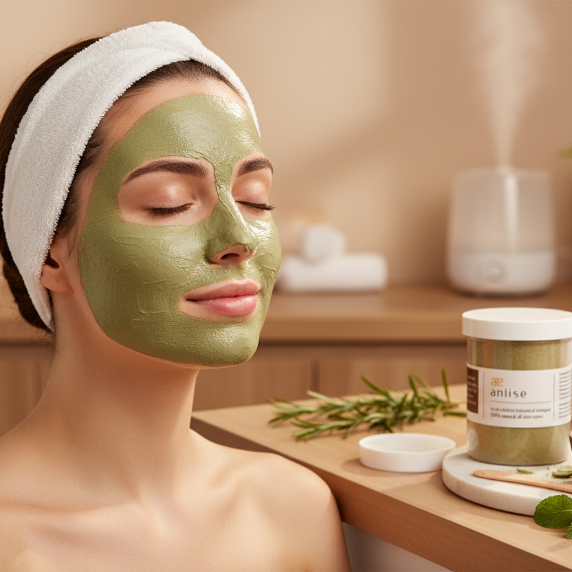 Botanical Herbal Face Mask - 100% Natural Powder for Acne-Prone Skin