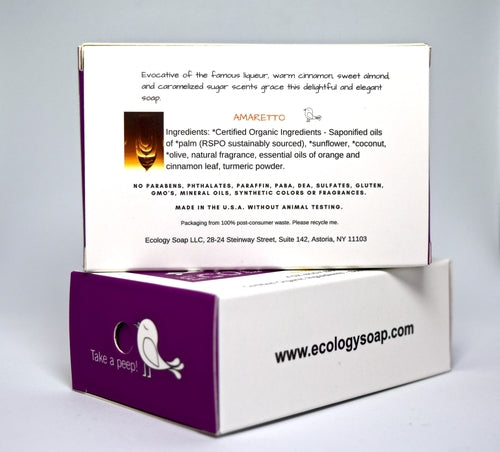 Organic Amaretto Body Bar Soap – Natural Vegan Soap with Cinnamon & Sweet Almond