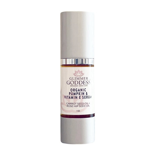 Organic Pumpkin Face Serum with Vitamin E – Brightening Glow Treatment