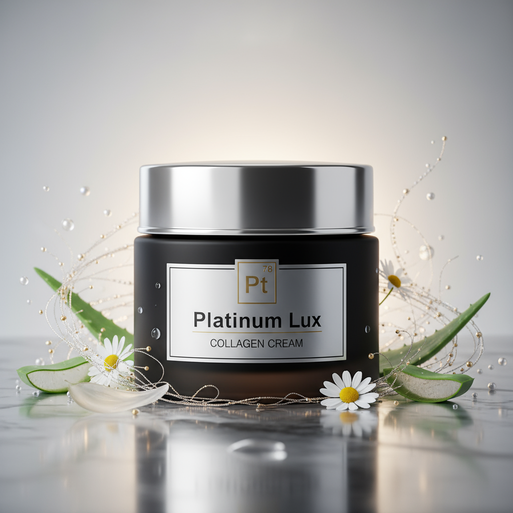 Platinum Collagen Face Cream – Anti-Aging Moisturizer for Firming, Hydration & Smooth Skin (Day & Night)