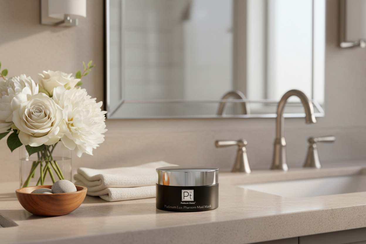 product in a bathroom setting 