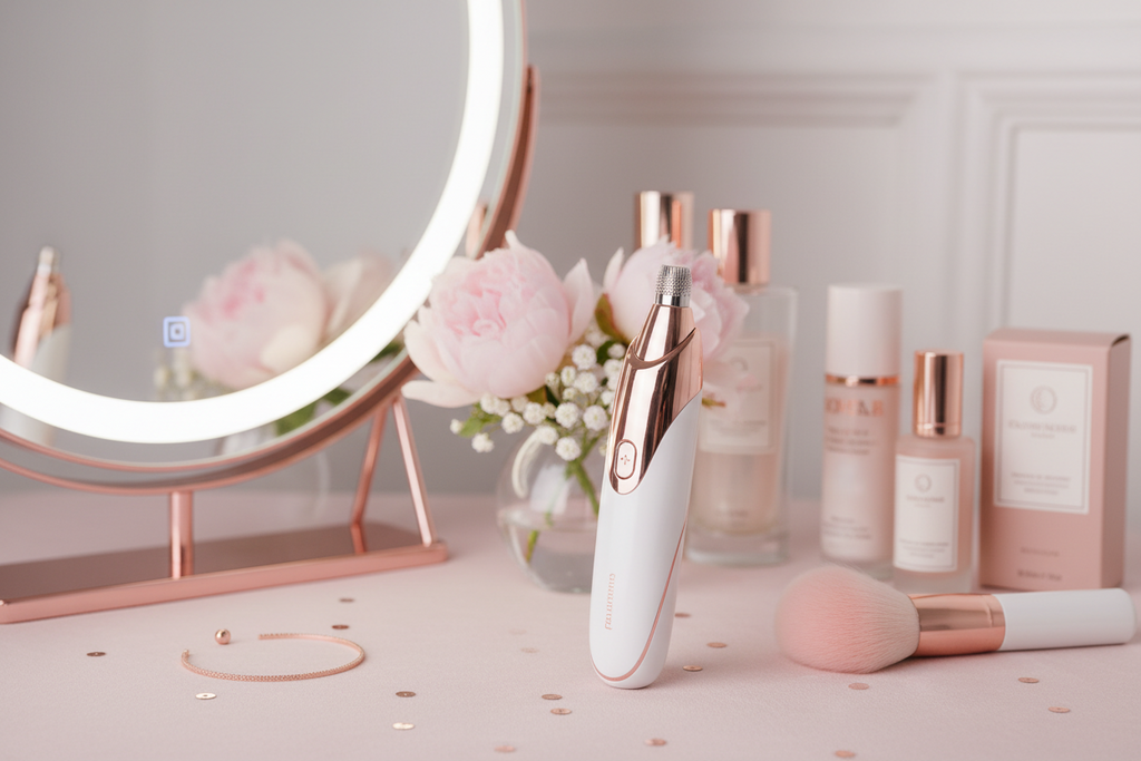 Portable Electric Eyebrow & Facial Hair Epilator – Precision Trimmer for Smooth, Painless Hair Removal