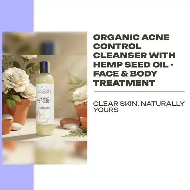 Organic Acne Control Cleanser with Hemp Seed Oil - Face &amp; Body Treatment by@Outfy
