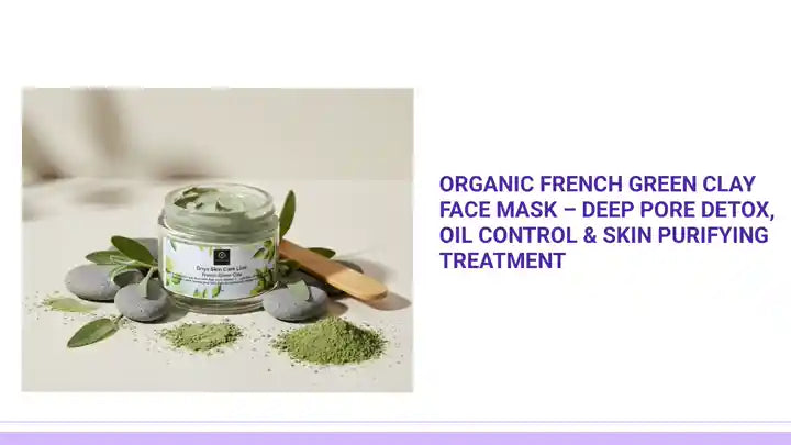 Organic French Green Clay Face Mask &ndash; Deep Pore Detox, Oil Control &amp; Skin Purifying Treatment by@Outfy