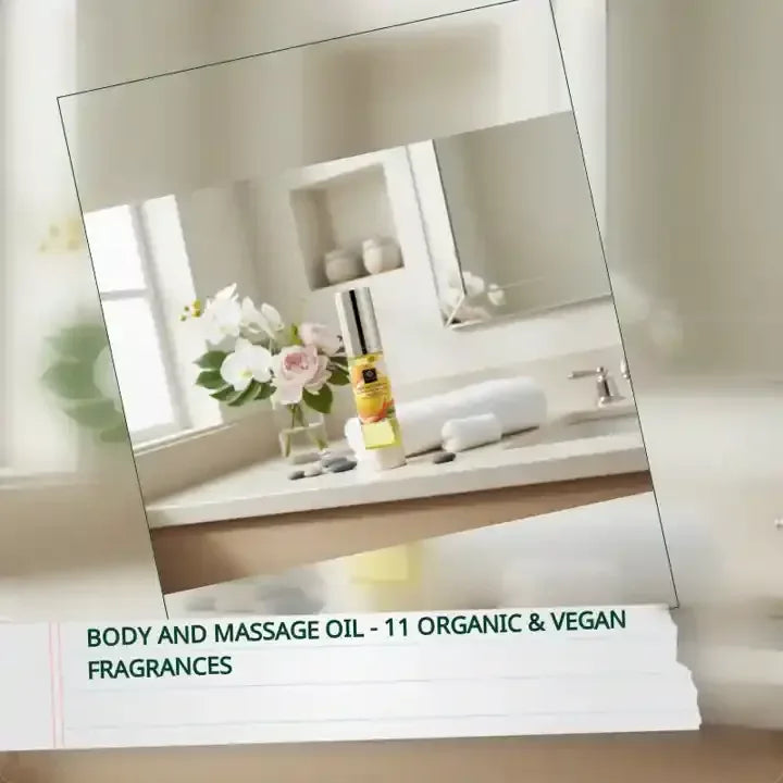 BODY AND MASSAGE OIL - 11 ORGANIC & VEGAN FRAGRANCES - Glowarua