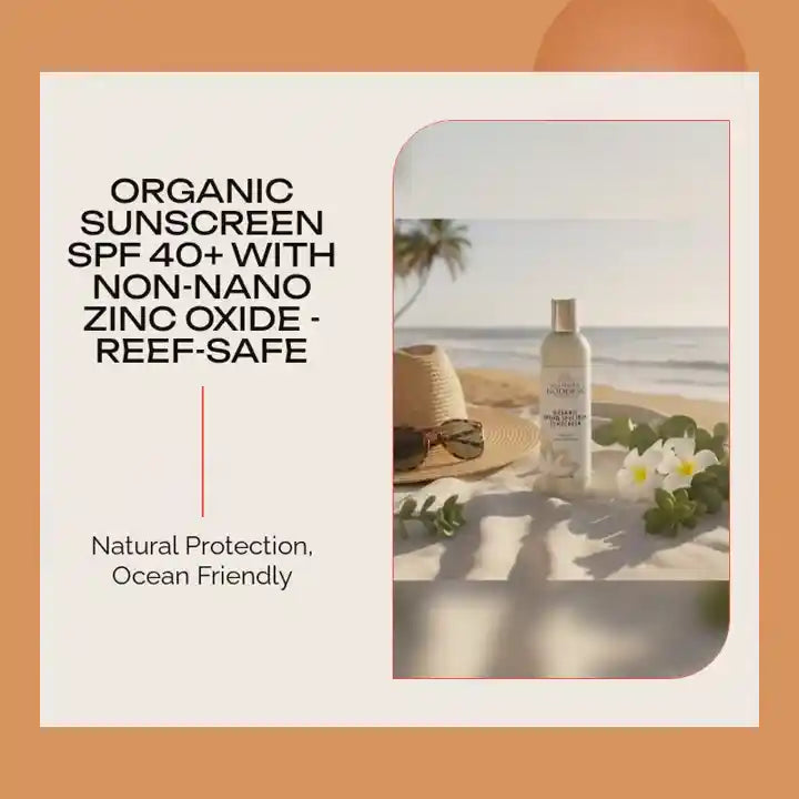 Organic Sunscreen SPF 40+ with Non-Nano Zinc Oxide - Reef-Safe by@Outfy