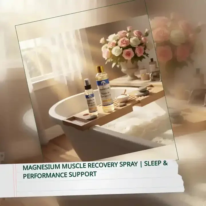 Magnesium Chloride Spray - Topical Magnesium Oil for Body & Wellness - Glowarua