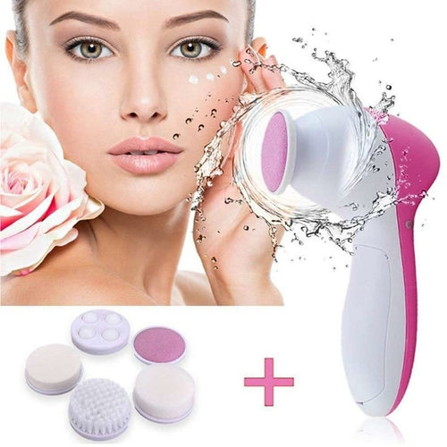 “5-in-1 Facial Cleansing & Massage Brush Set – Exfoliate, Smooth & Reduce Fine Lines”