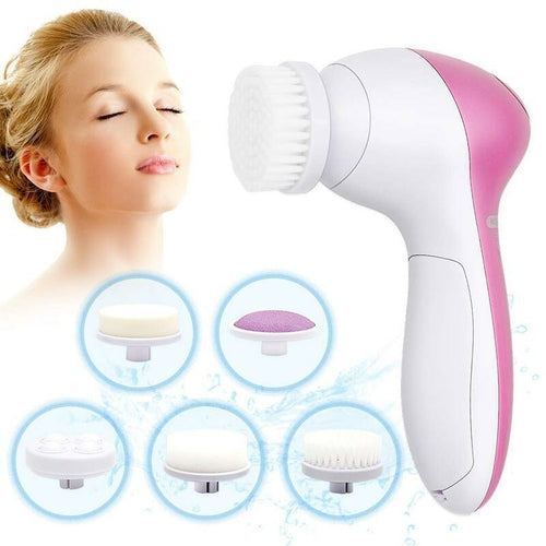 “5-in-1 Facial Cleansing & Massage Brush Set – Exfoliate, Smooth & Reduce Fine Lines”