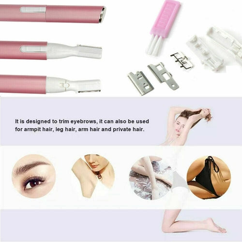Portable Electric Eyebrow & Facial Hair Epilator – Precision Trimmer for Smooth, Painless Hair Removal
