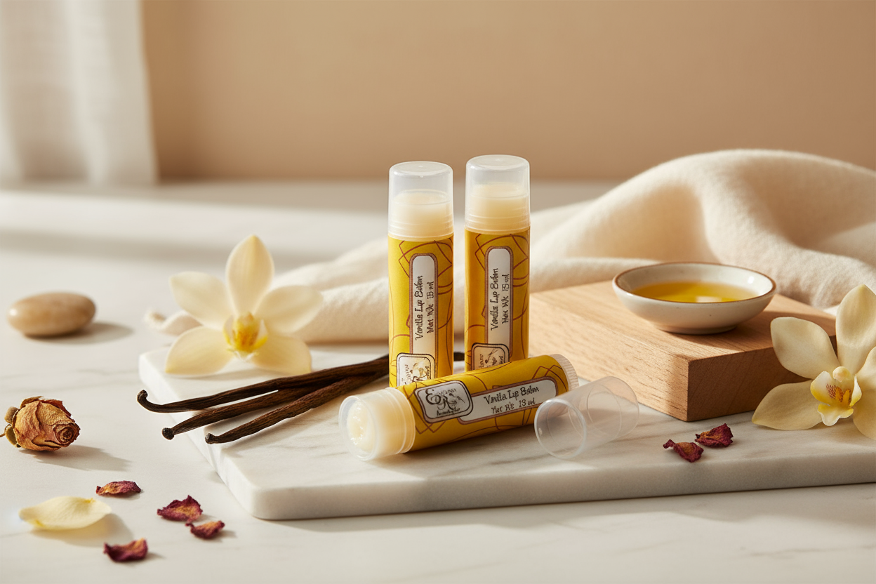 The Vanilla Kiss Balm — Soft Lips, Sweet Mood.