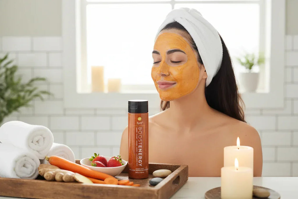 Brightening Face Mask with Carrot, Ginger & Strawberry Seed - Glowarua