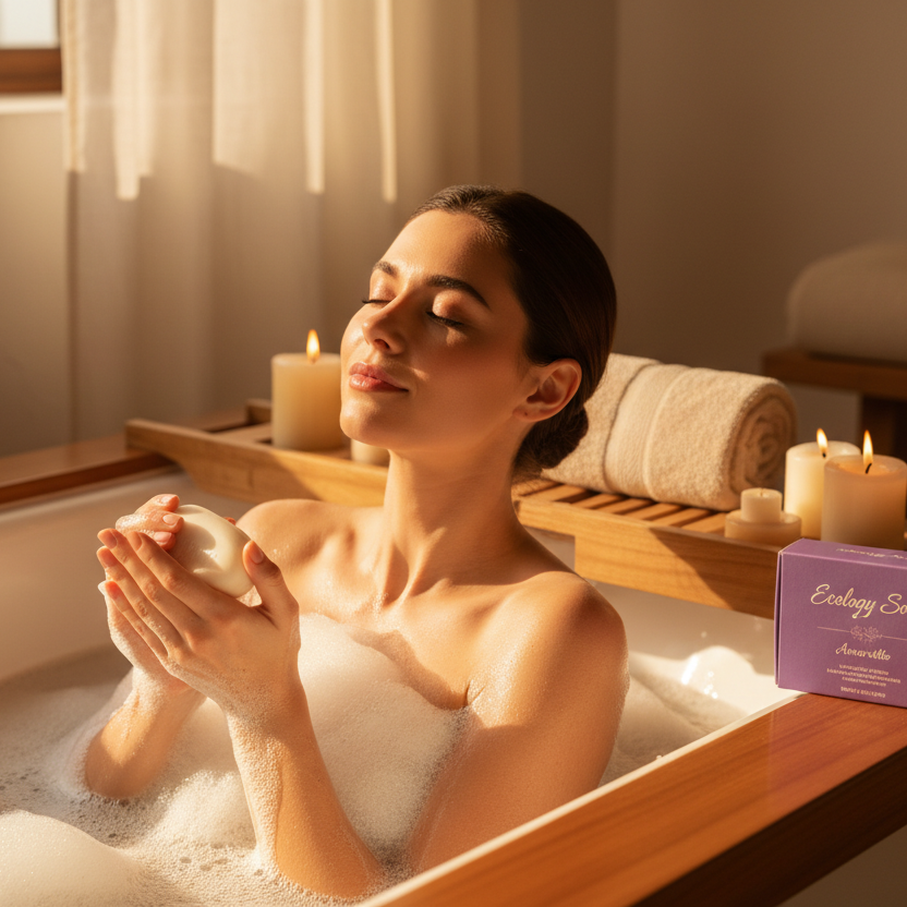 Organic Amaretto Body Bar Soap – Natural Vegan Soap with Cinnamon & Sweet Almond